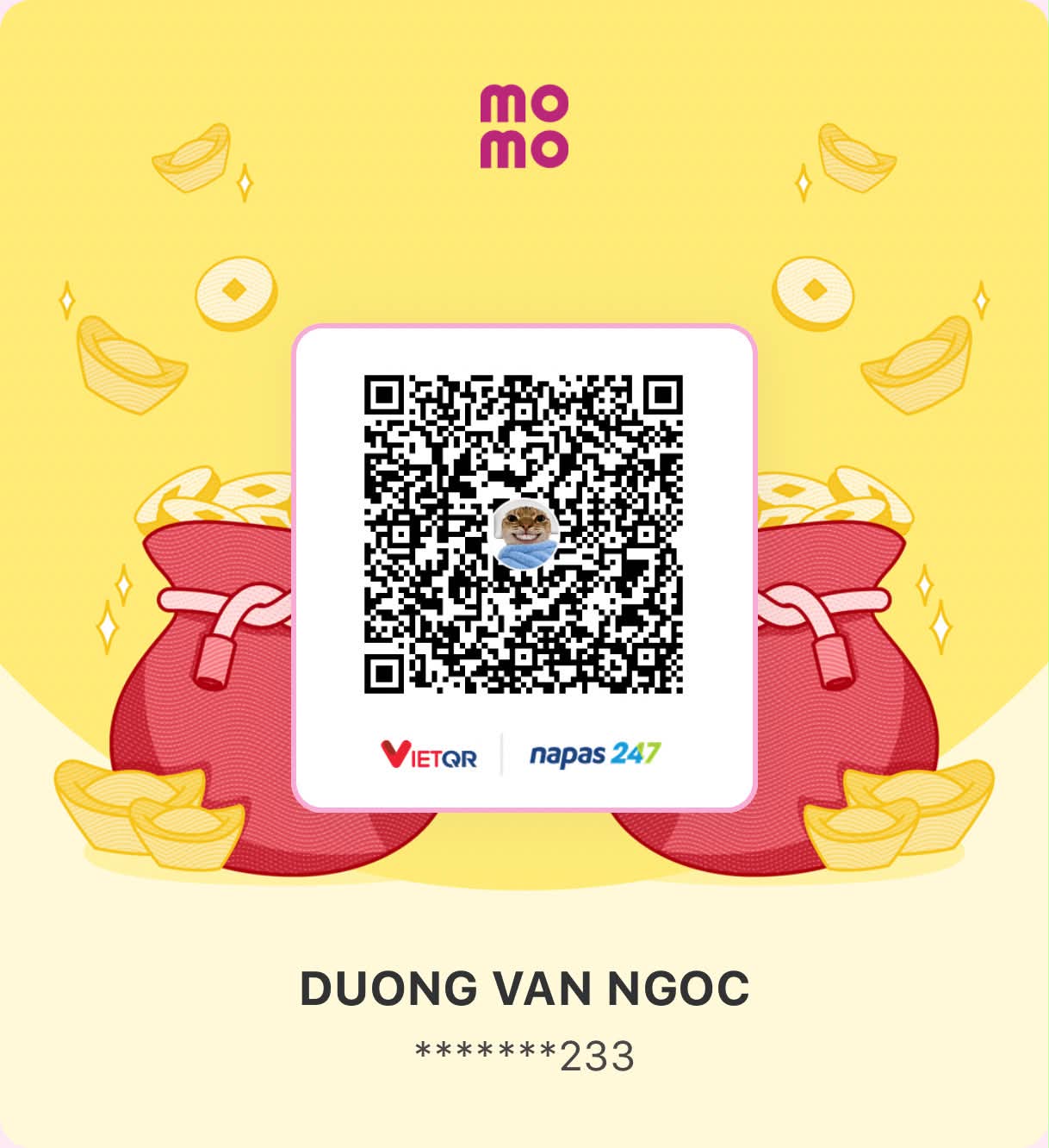 Mã QR MoMo của Dương Văn Ngọc
