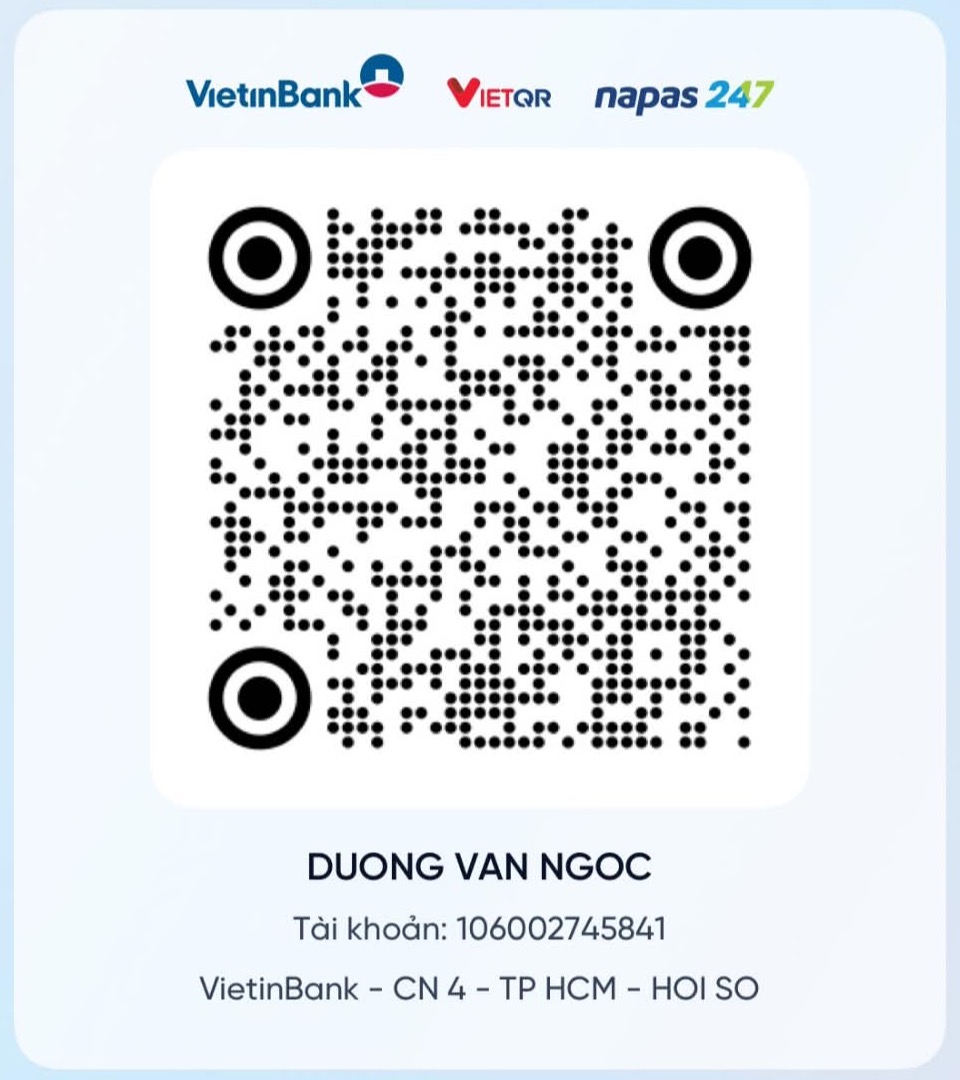 Mã VietQR VietinBank của Dương Văn Ngọc, tài khoản 106002745841